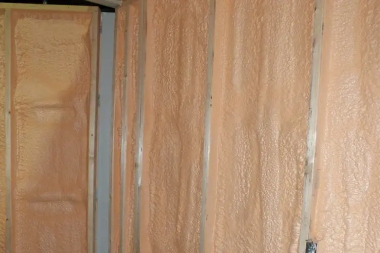 spray foaming shipping container